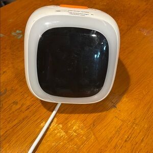 White and Black Digital Clock